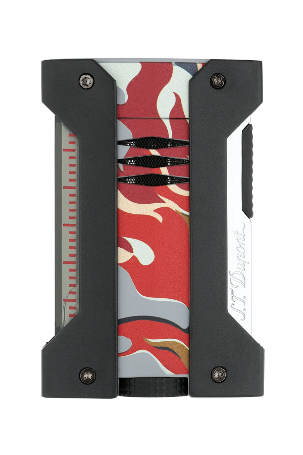 S.T. Dupont Camo Kamuflaj Desenli Kırmızı Puro Çakmağı 21451