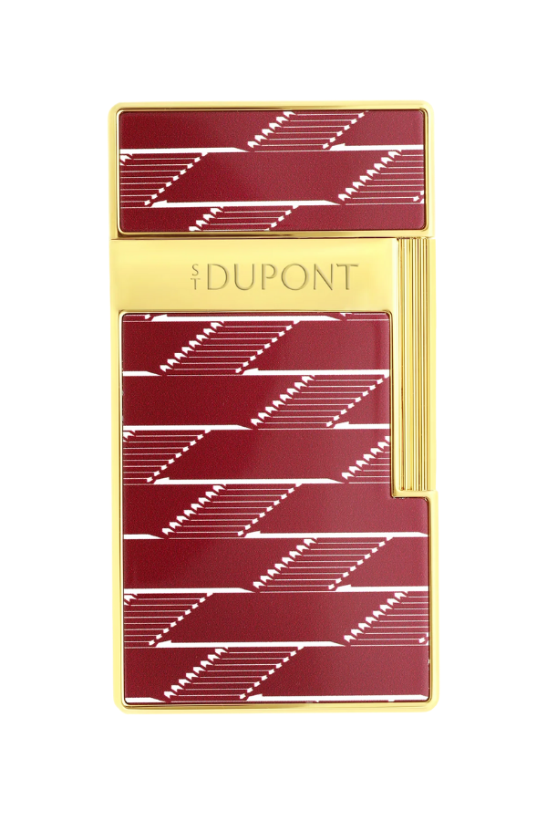 S.T. Dupont Lacquered Biggy Monogram Kırmızı Puro Çakmağı 25078