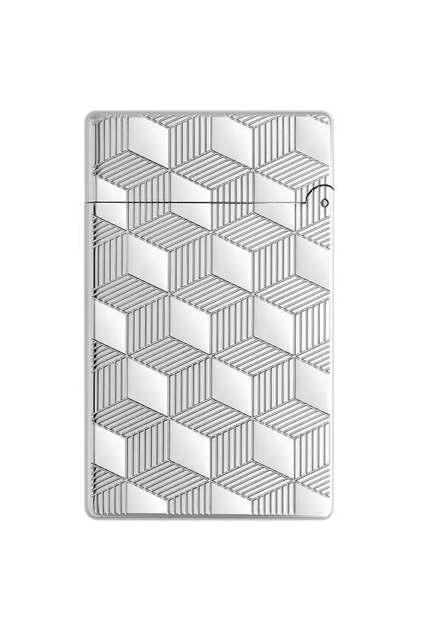 S.T. Dupont Initial Guilloche Gümüş Düz İşlemeli Puro Çakmağı 20840