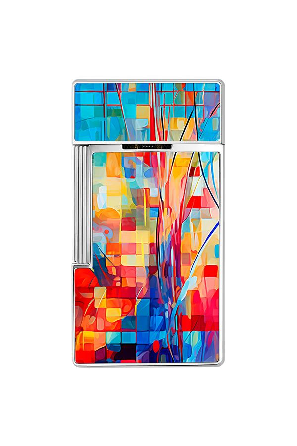 S.T. Dupont Biggy Lacquered Graffty Çok Renkli Puro Çakmağı 25024