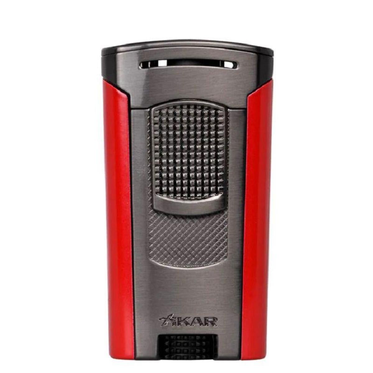 Xıkar Astral Sıngle Gunmetal Kırmızı Çakmak