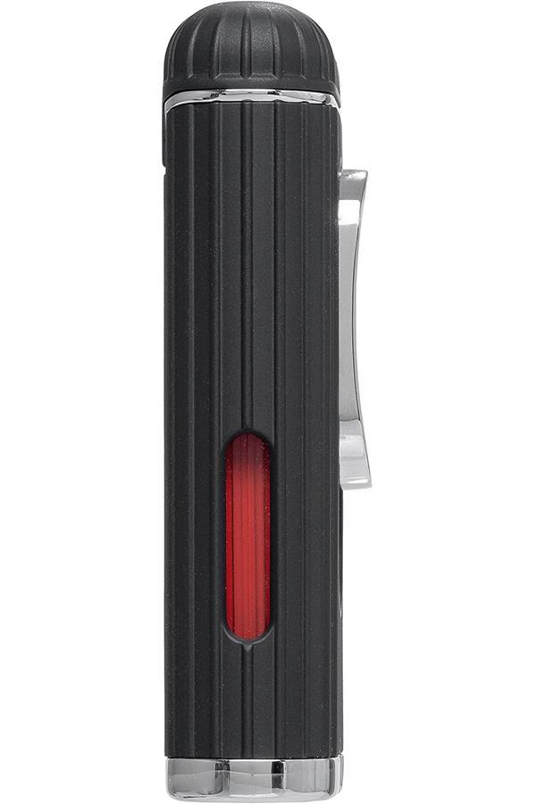 Xikar Hedron Siyah-Gümüş Tek Torch Puro Çakmağı