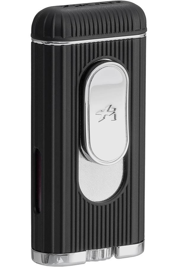 Xikar Hedron Siyah-Gümüş Tek Torch Puro Çakmağı