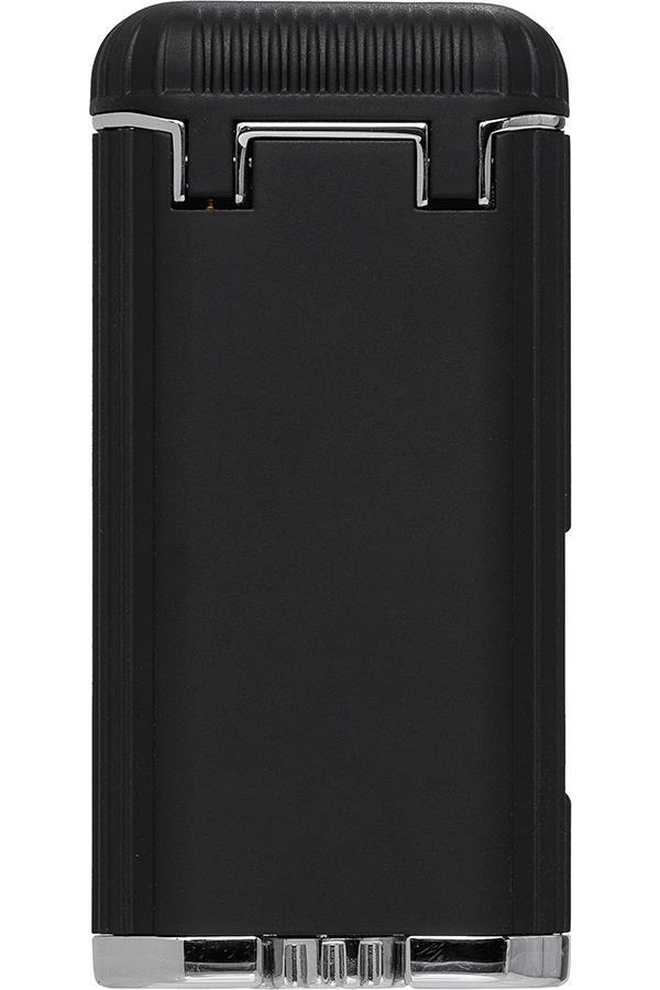 Xikar Hedron Siyah-Gümüş Tek Torch Puro Çakmağı