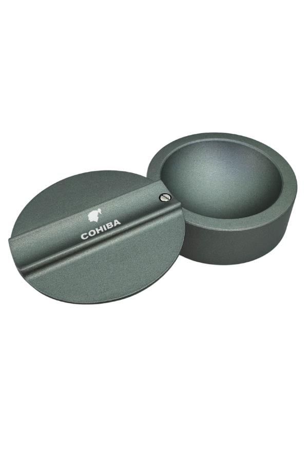 Cohiba Gunmetal Metal Döner Başlıklı Tekli Puro Küllüğü