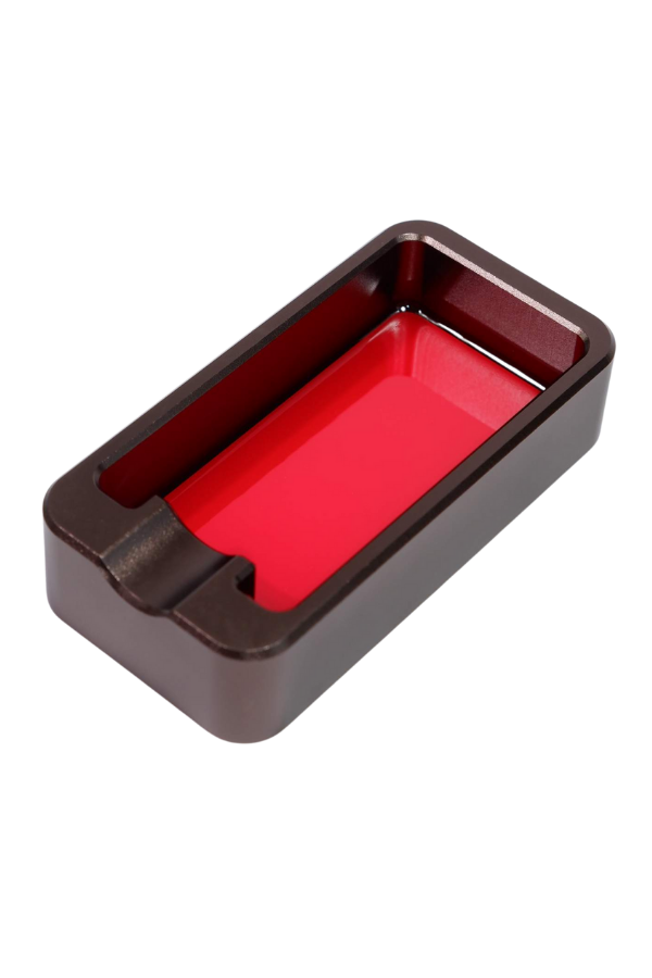 PremiumQuality Kırmızı - Gunmetal Tekli Puro Küllüğü