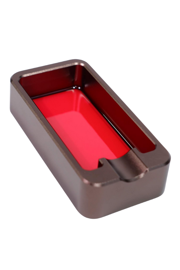 PremiumQuality Kırmızı - Gunmetal Tekli Puro Küllüğü