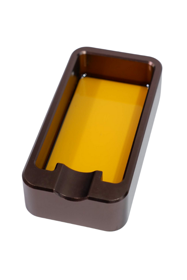 PremiumQuality Sarı - Gunmetal Tekli Puro Küllüğü