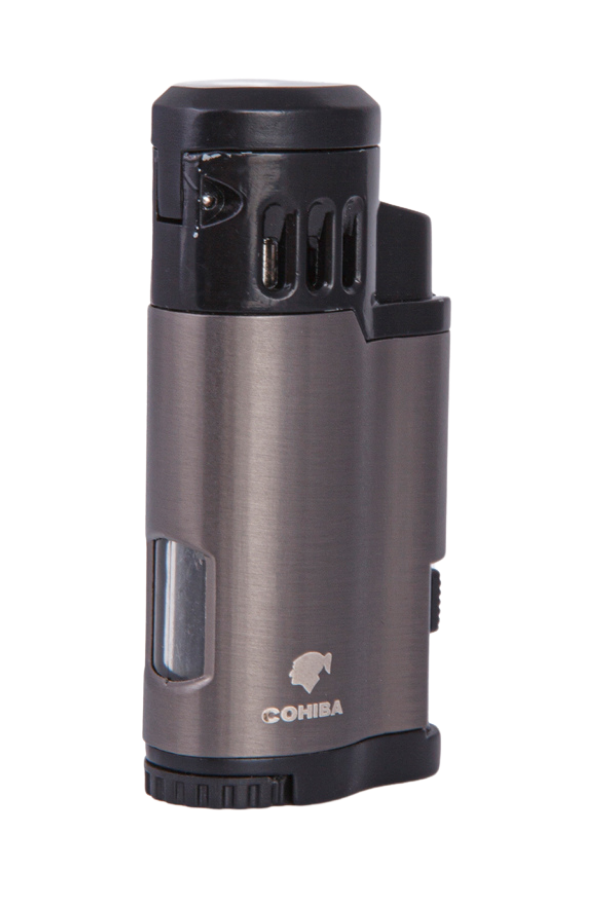 Cohiba 3 Torch Pürmüz Gunmetal-Siyah Metal Puro Çakmağı