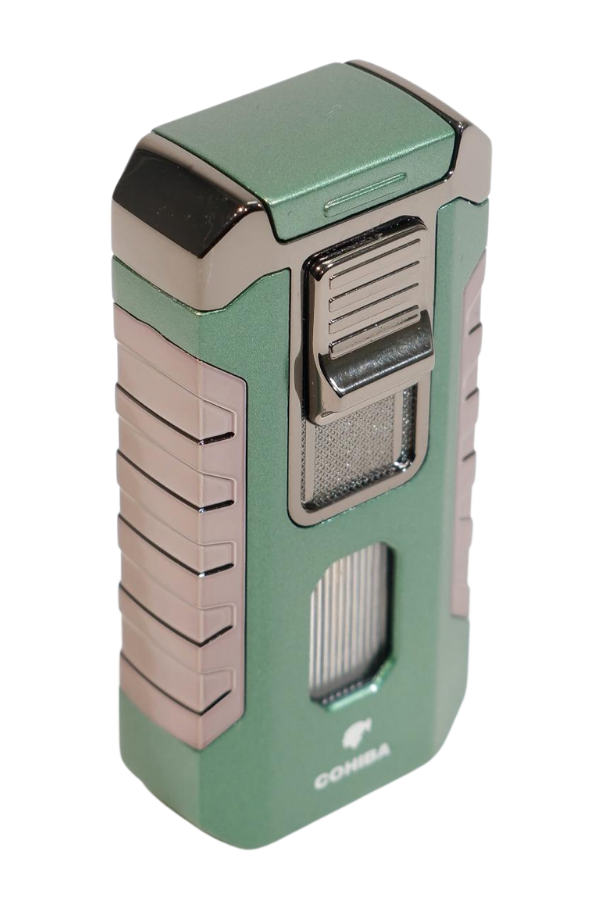 Cohiba 3 Torch Pürmüz Yeşil Metal Puro Çakmağı