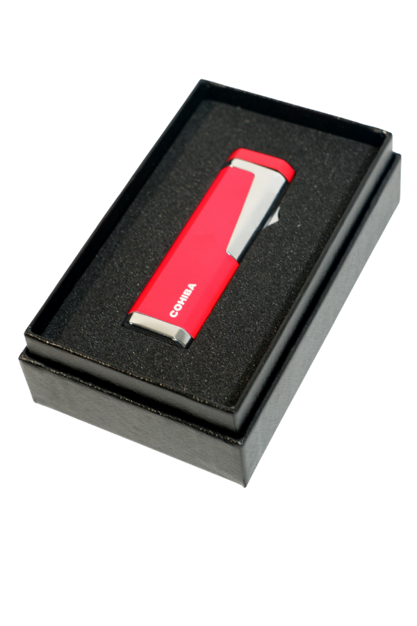 Cohiba 3 Torch Pürmüz Delicili Kırmızı Metal Puro Çakmağı