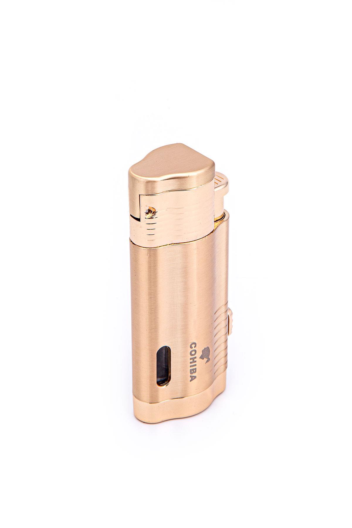 Cohiba 3 Torch Pürmüz Gold Metal Puro Çakmağı