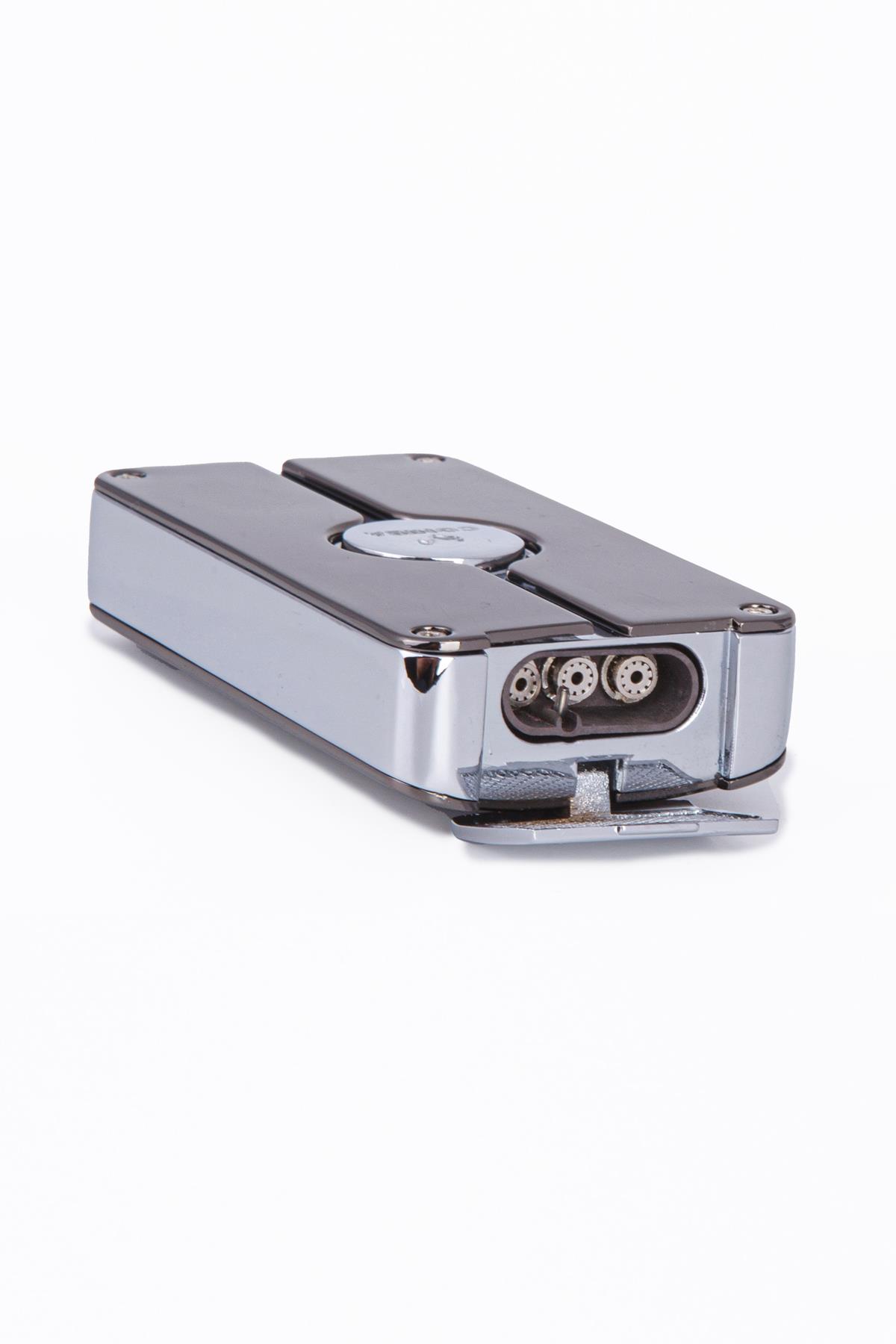 Cohiba 3 Torch Pürmüz Gümüş Metal Puro Çakmağı