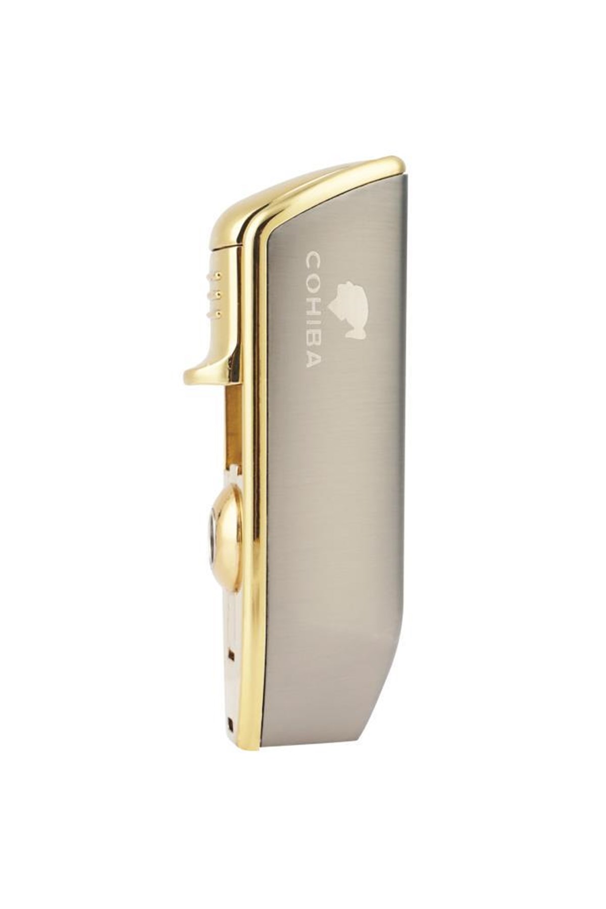 Cohiba 3 Torch Pürmüz Gunmetal Yan Ağız Puro Çakmağı