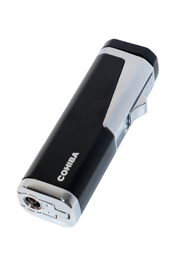 Cohiba 3 Torch Pürmüz Delicili Siyah Metal Puro Çakmağı