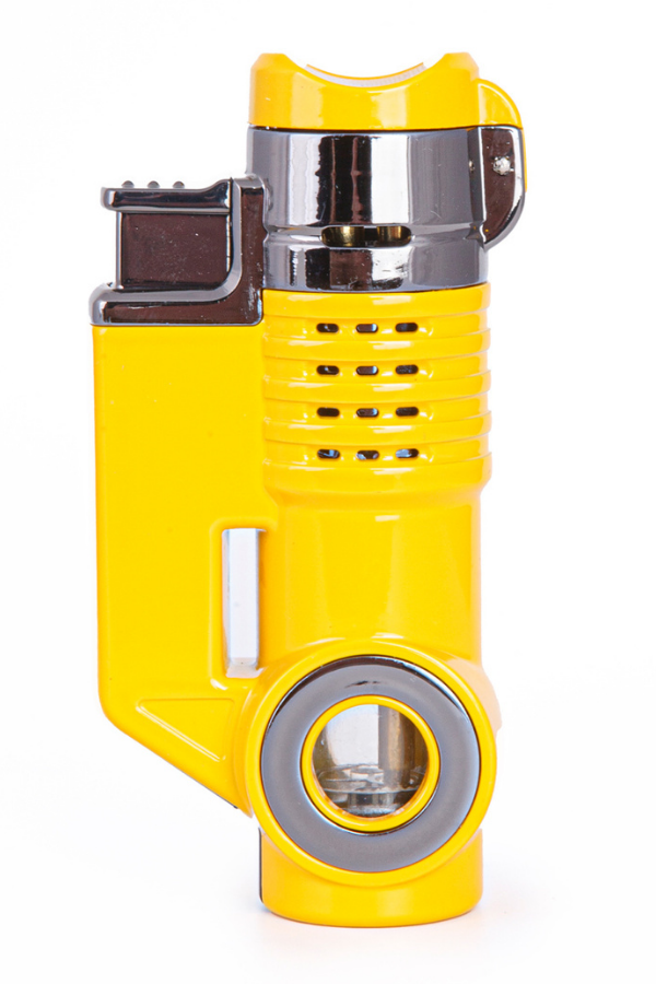 Parmida 3 Torch Pürmüz Sarı-Gunmetal Metal Puro Çakmağı