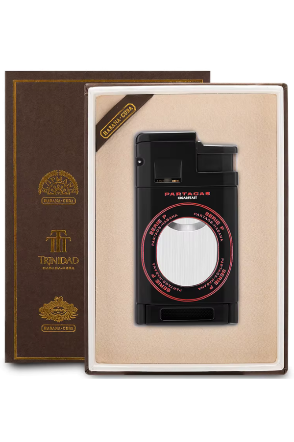 Cohiba 3 Torch Pürmüz Limitli Seri Partagas Serie P No:2 Siyah Dahili Kesicili Puro Çakmağı