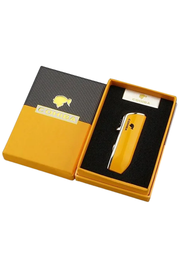 Cohiba Sarı 3 Torch Pürmüz Yan Ağız Puro Çakmağı