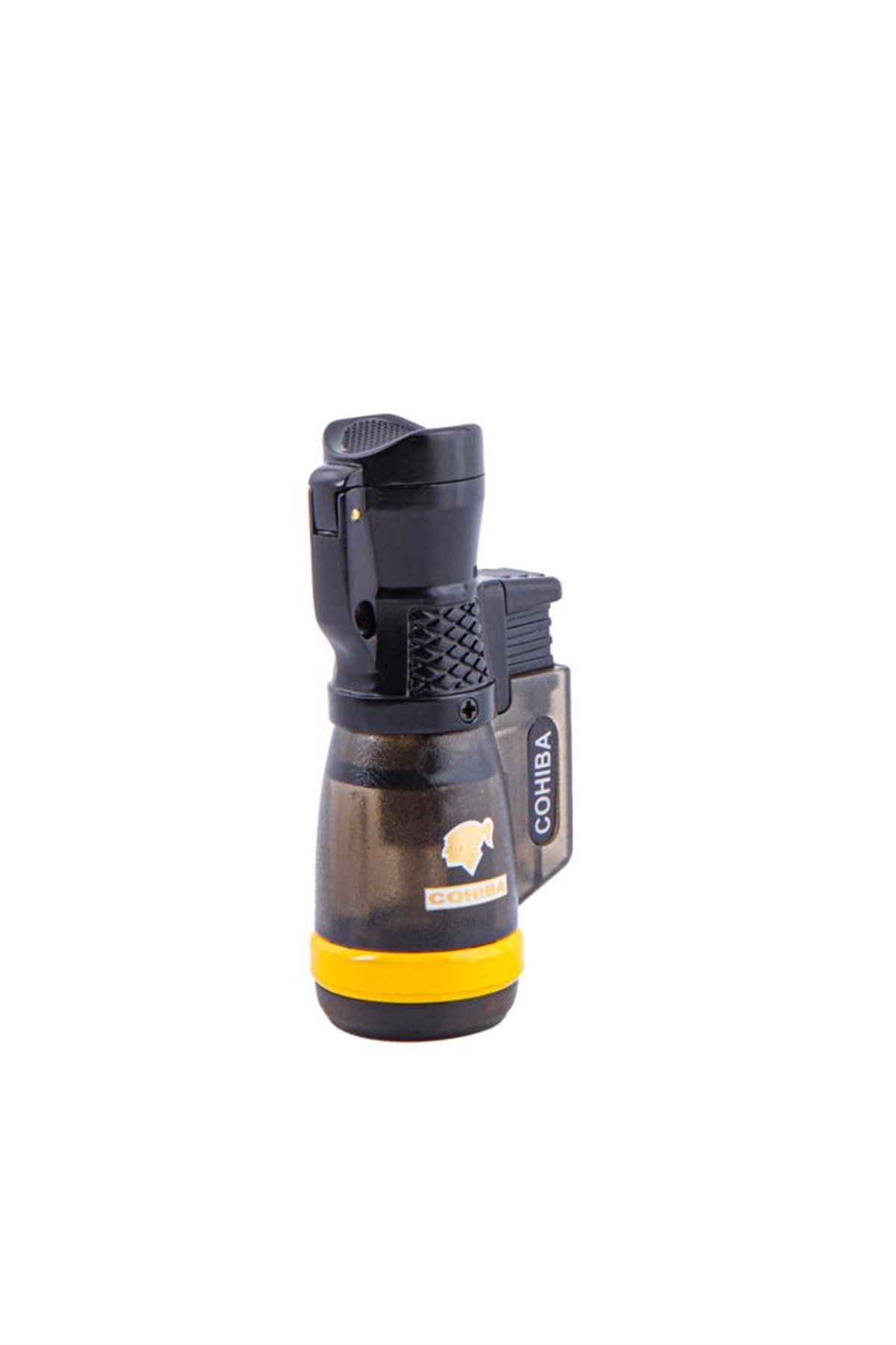 Cohiba Üç Torch Pürmüz Siyah-Sarı Puro Çakmağı