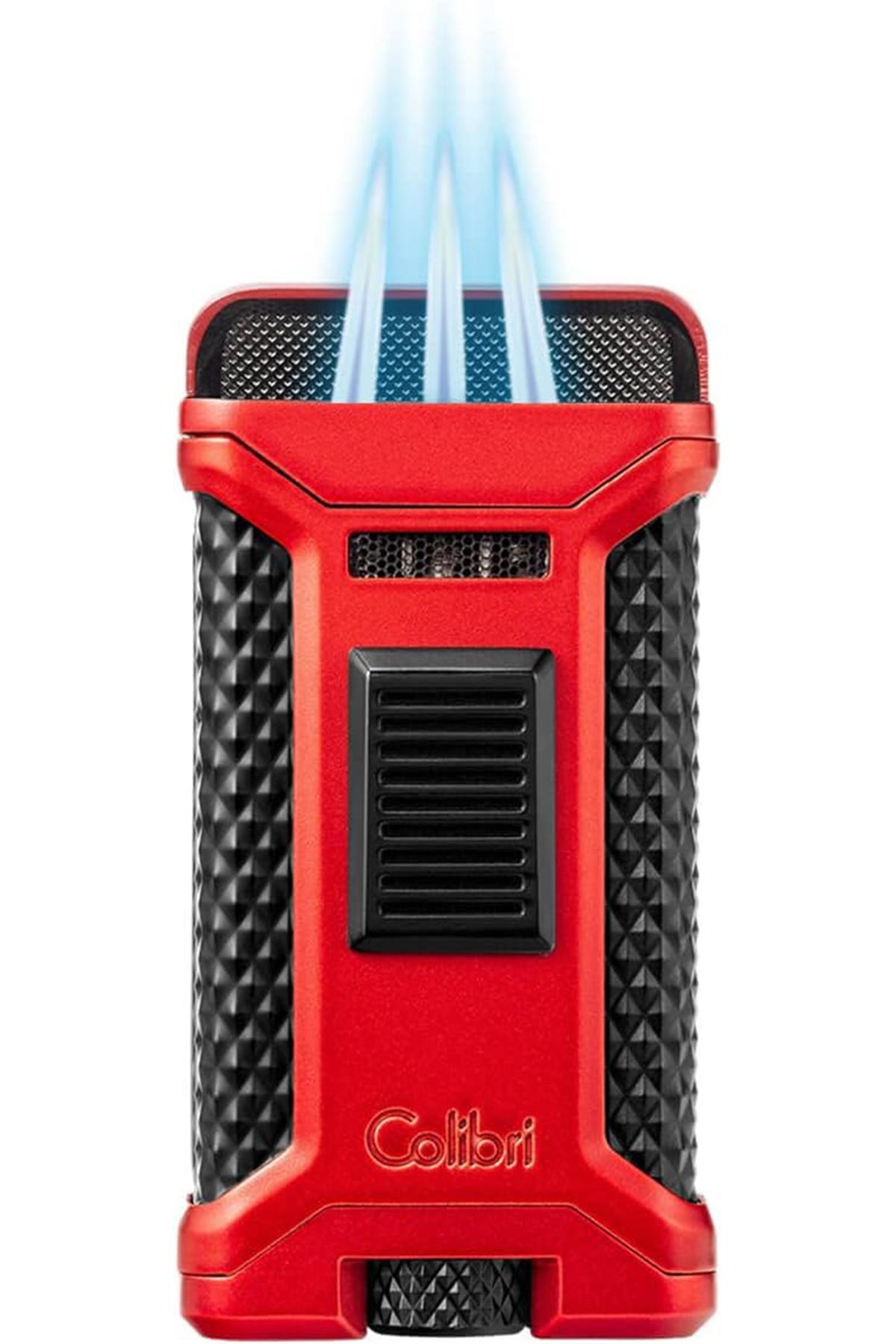 Colibri Ascari 3 Torch Pürmüz Kırmızı Puro Çakmağı