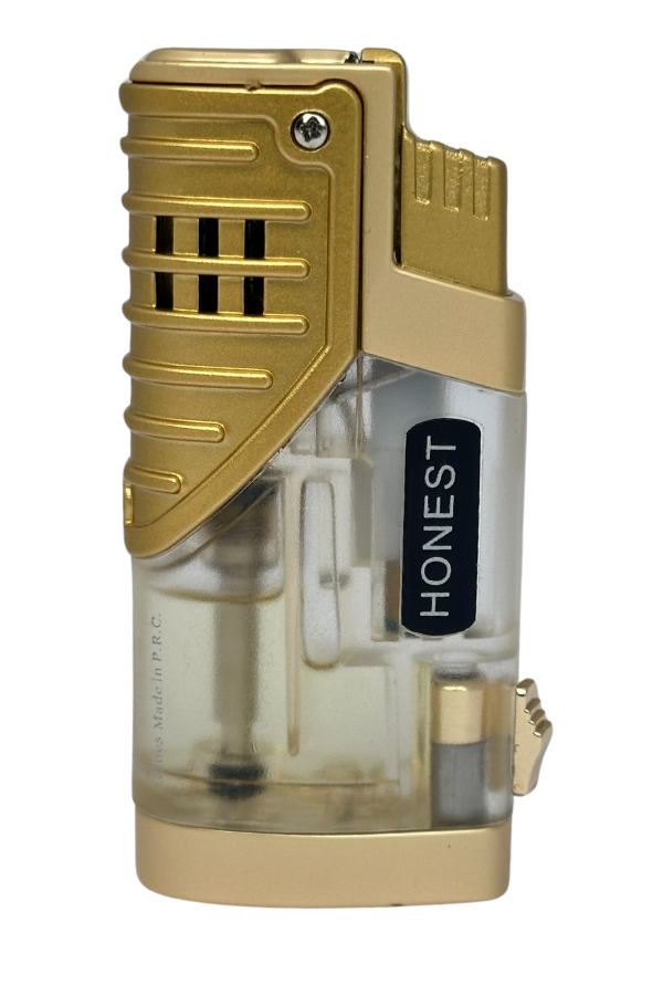 TR7653,Honest 3 Torch Pürmüz Gold Puro Çakmağı