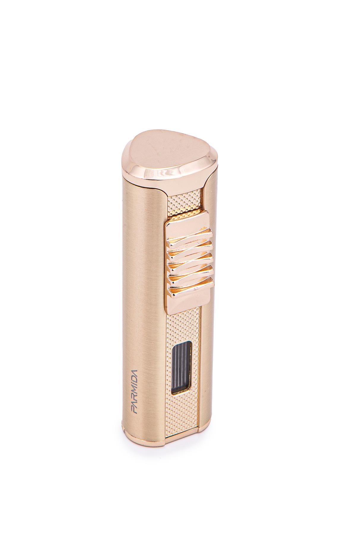 Parmida 3 Torch Pürmüz Gold Metal Puro Çakmağı