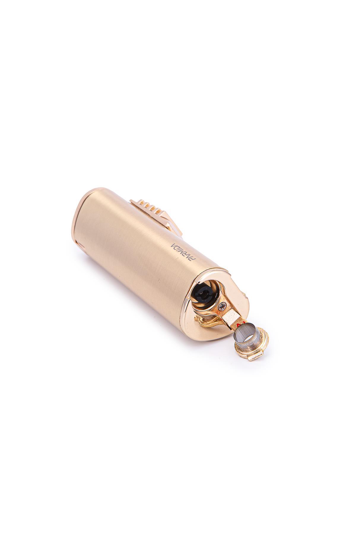Parmida 3 Torch Pürmüz Gold Metal Puro Çakmağı