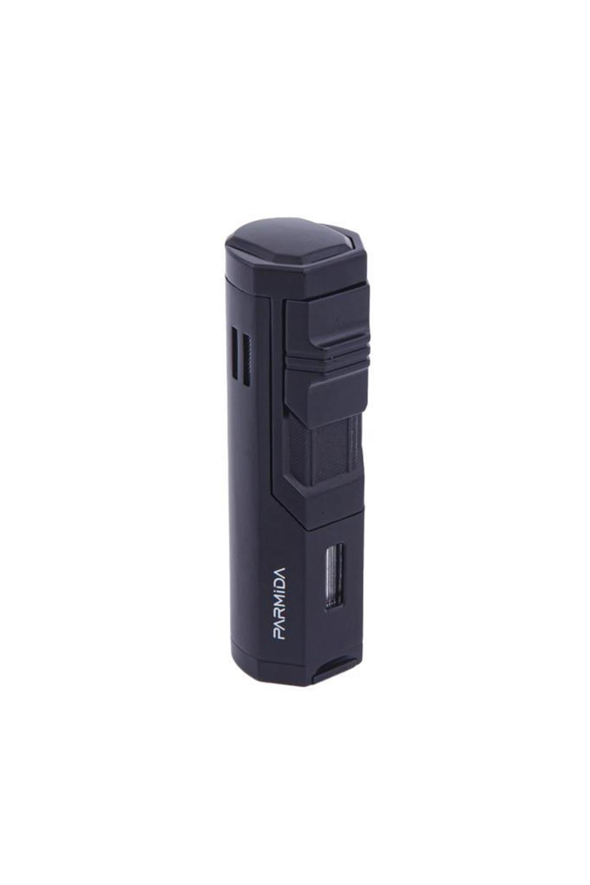 Parmida 3 Torch Pürmüz Siyah Puro Çakmağı