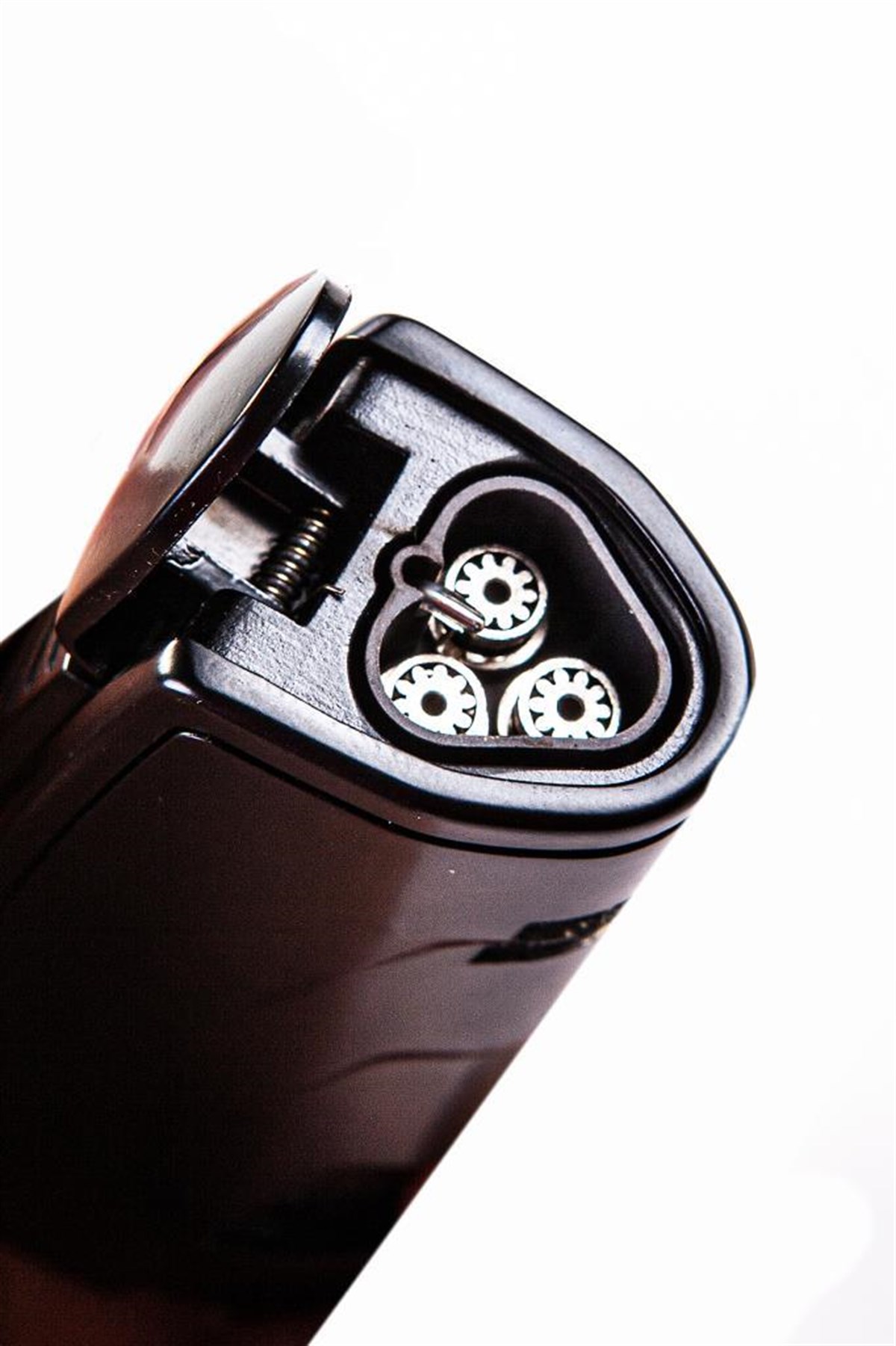 Parmida 3 Torch Pürmüz Siyah Puro Çakmağı