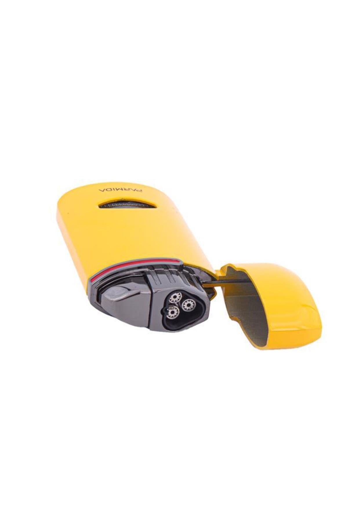 Parmida 3 Torch Pürmüz Sarı Puro Çakmağı
