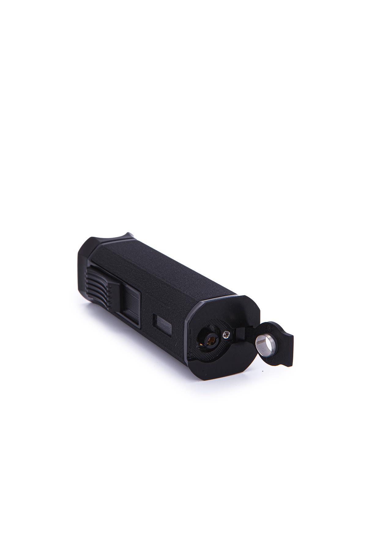 Parmida 3 Torch Pürmüz Mat Siyah-Metal Puro Çakmağı