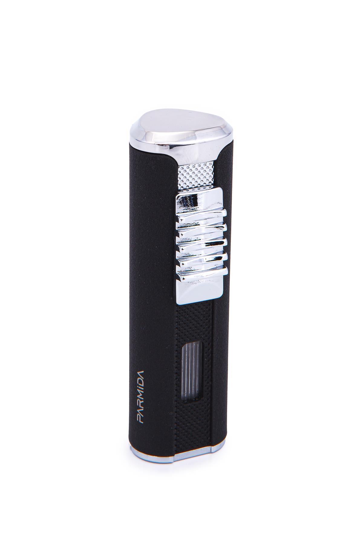 Parmida 3 Torch Pürmüz Mat Siyah Metal Puro Çakmağı