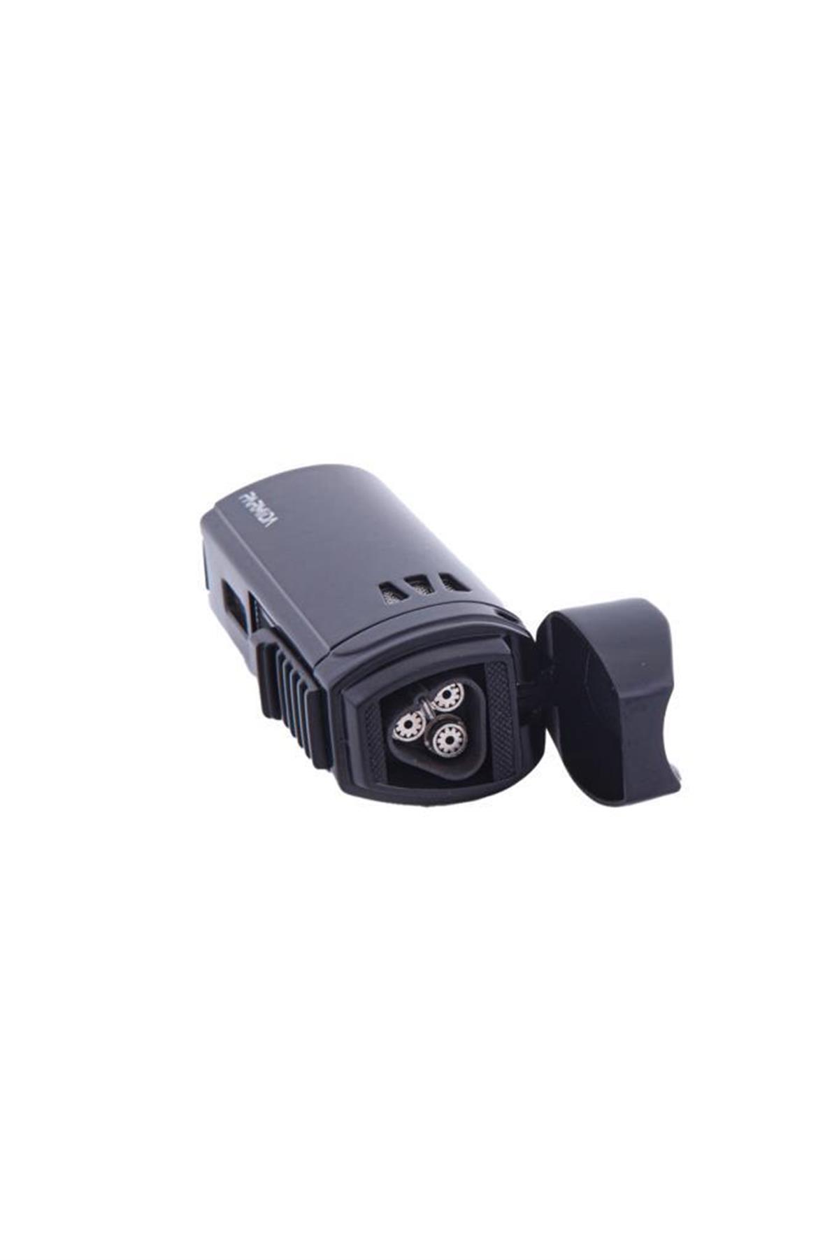 Parmida 3 Torch Pürmüz Siyah Puro Çakmağı