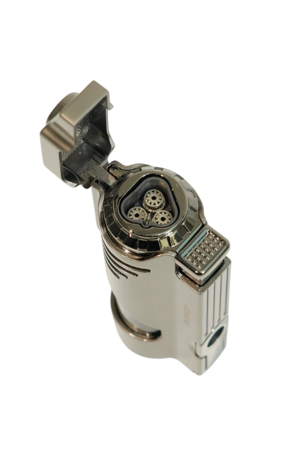 Parmida 3 Torch Pürmüz Delicili Gunmetal Metal Puro Çakmağı