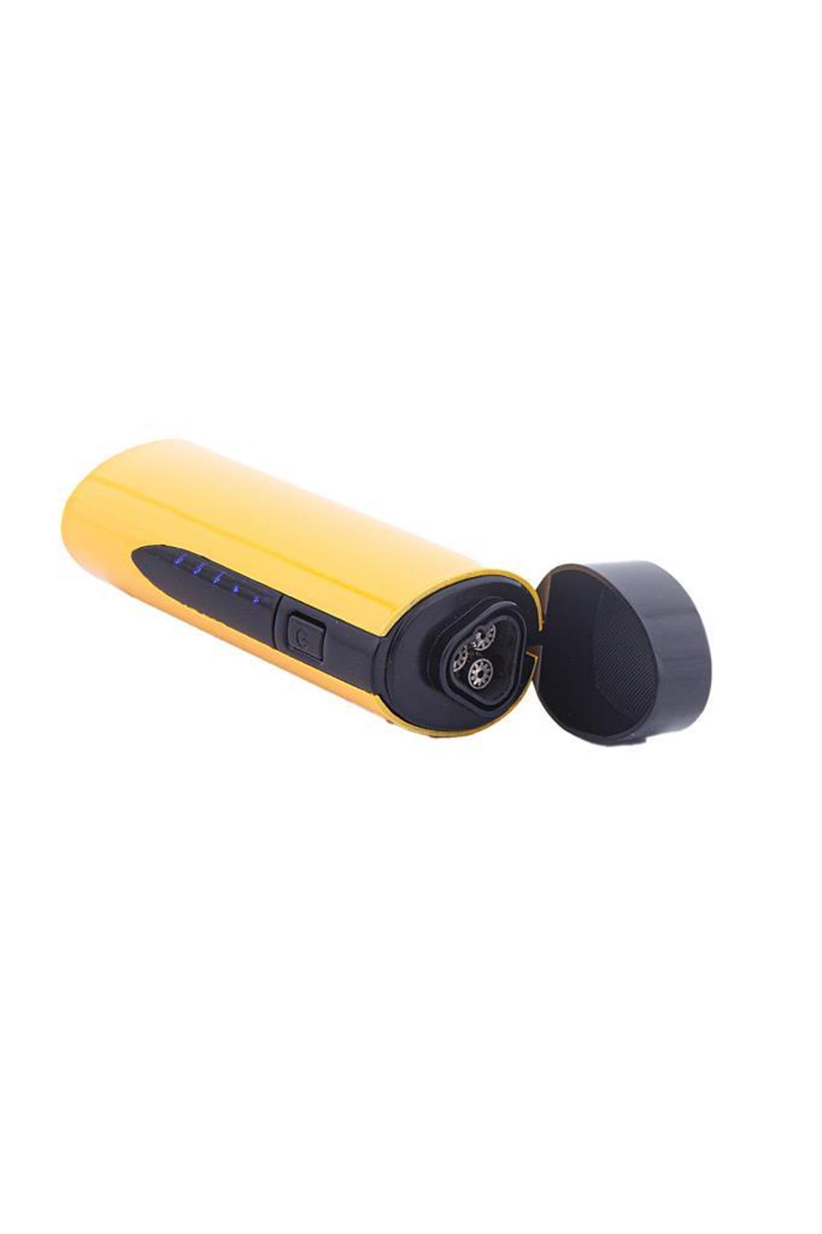 Parmida 3 Torch Pürmüz Sarı Puro Çakmağı