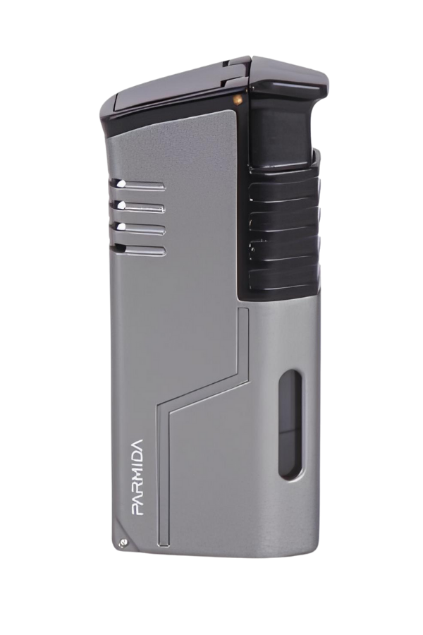 Parmida 3 Torch Pürmüz Gunmetal-Siyah Metal Puro Çakmağı