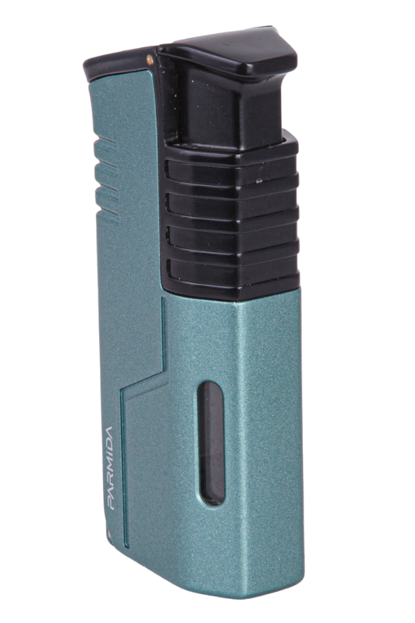 Parmida 3 Torch Pürmüz Mavi-Siyah Metal Puro Çakmağı