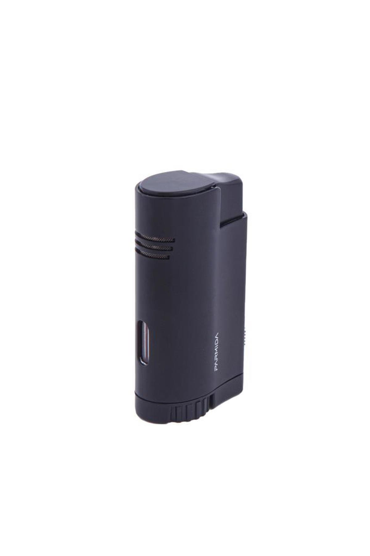 Parmida 3 Torch Pürmüz Siyah Puro Çakmağı