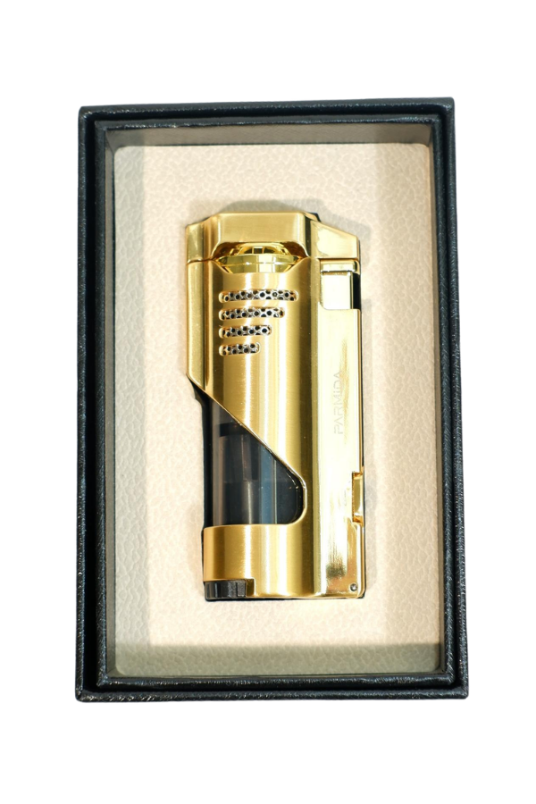 Parmida 3 Torch Pürmüz Delicili Gold Metal Puro Çakmağı