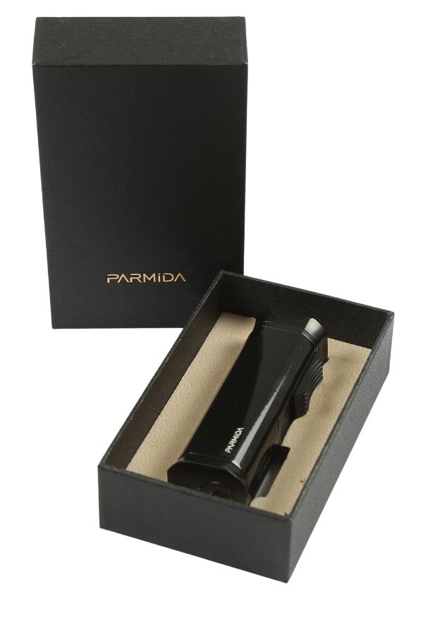 Parmida 3 Torch Pürmüz Siyah Metal Puro Çakmağı
