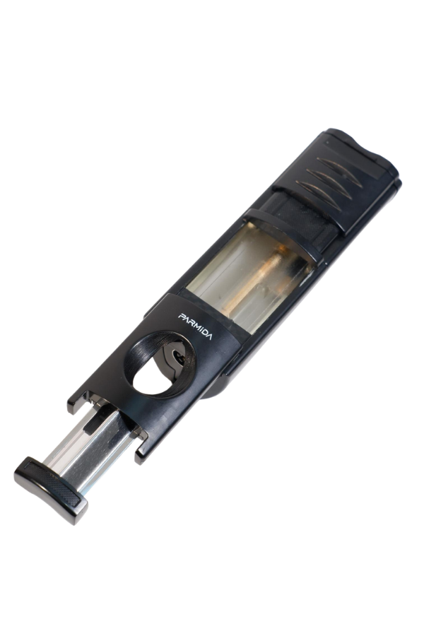 Parmida 3 Torch Pürmüz Kesici & Delicili Siyah Gunmetal Metal Puro Çakmağı