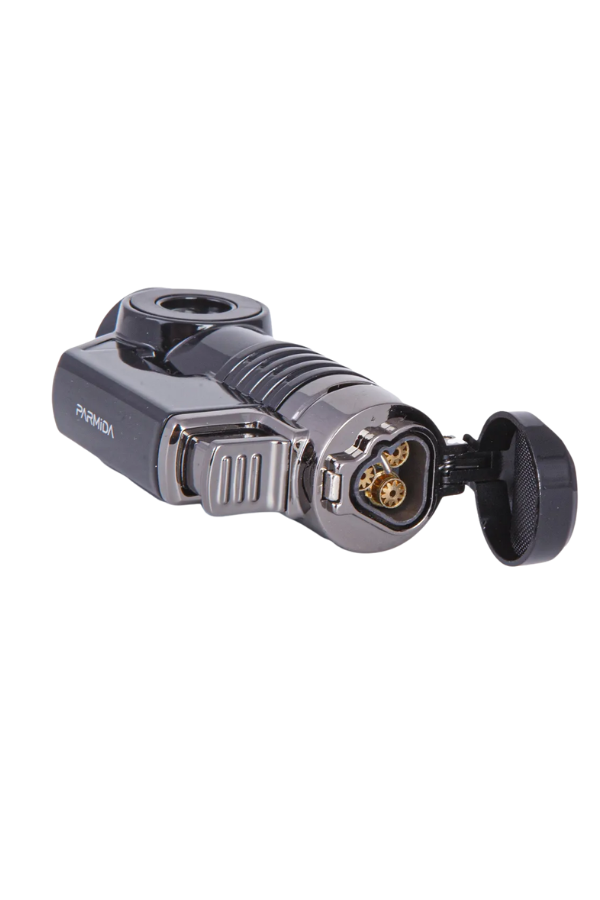 Parmida 3 Torch Pürmüz Siyah Puro Çakmağı