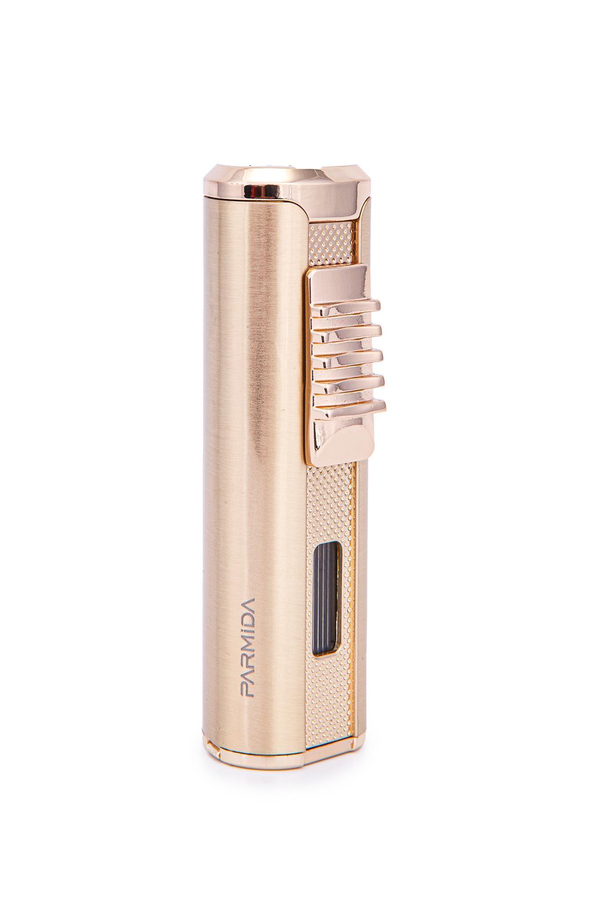 Parmida 3 Torch Pürmüz Gold Metal Puro Çakmağı
