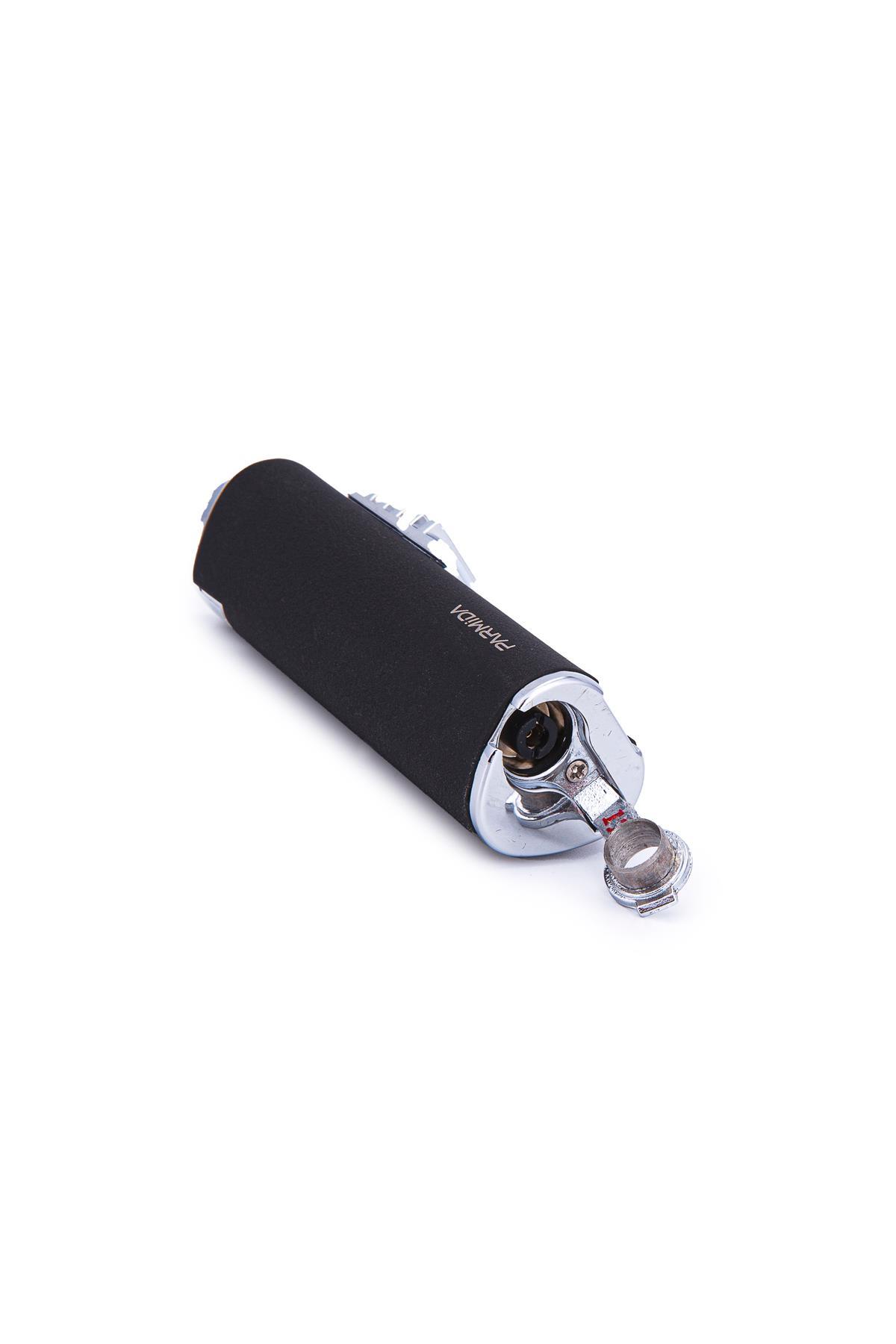 Parmida 3 Torch Pürmüz Mat Siyah Metal Puro Çakmağı