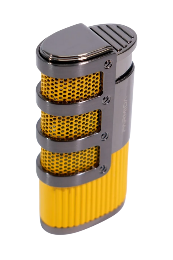 Parmida 3 Torch Pürmüz Sarı - Gunmetal Metal Puro Çakmağı