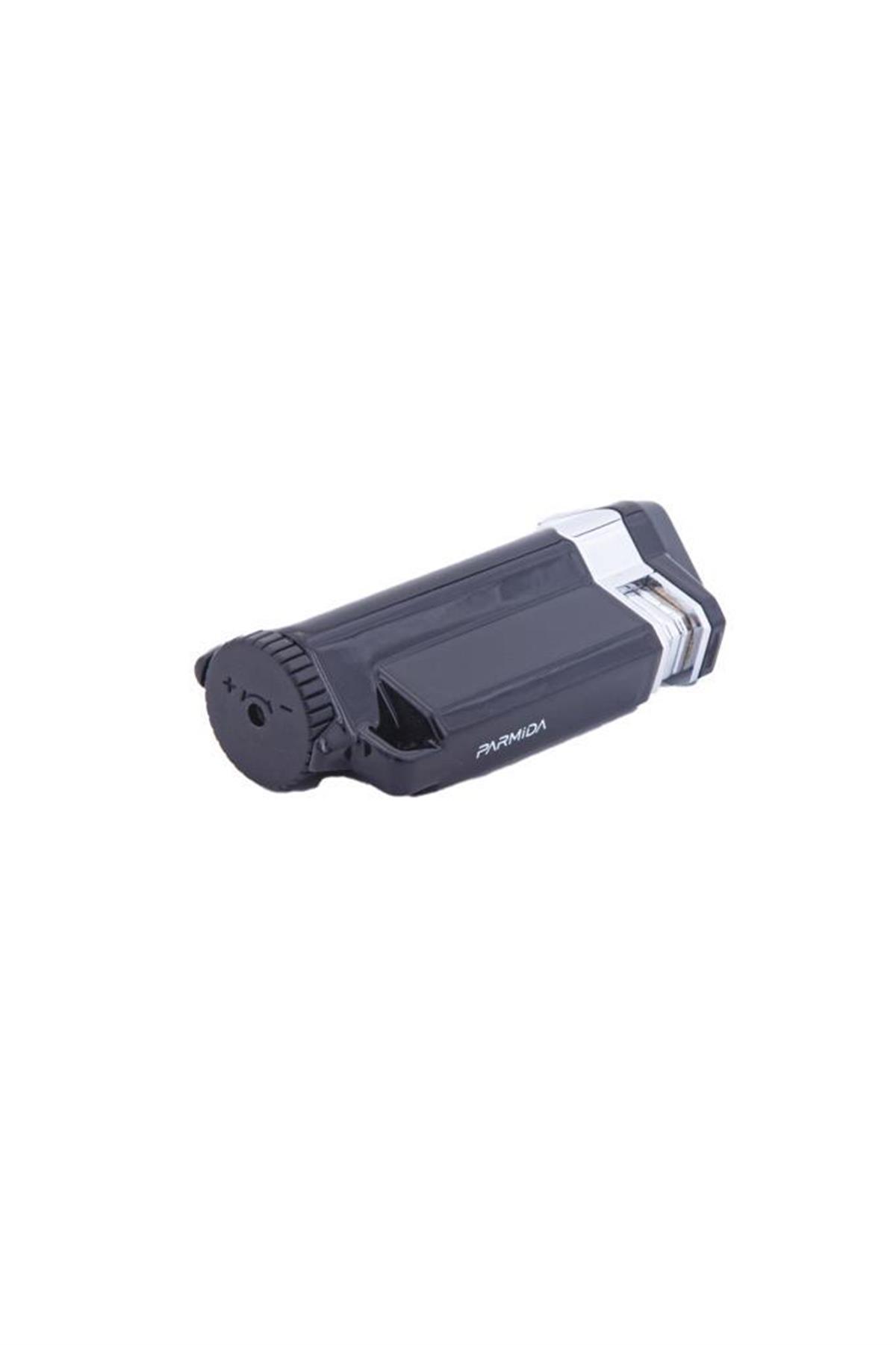 Parmida 3 Torch Pürmüz Siyah Puro Çakmağı
