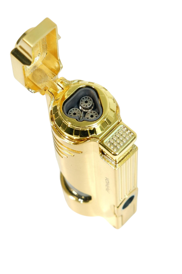 Parmida 3 Torch Pürmüz Delicili Gold Metal Puro Çakmağı