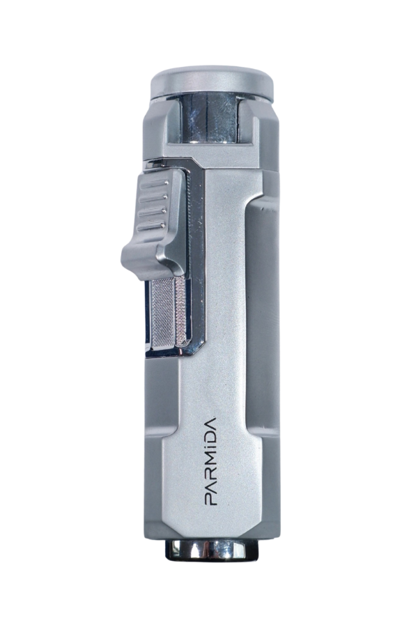 TR8925,Parmida 3 Torch Pürmüz Gümüş Puro Çakmağı