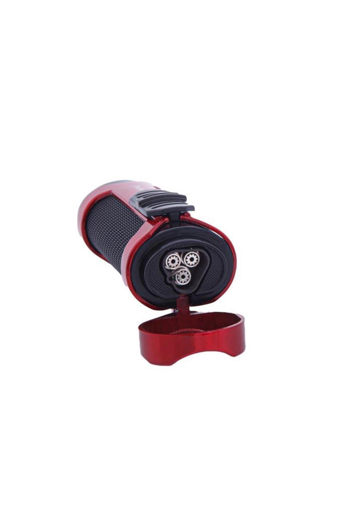Parmida 3 Torch Pürmüz Kırmızı-Siyah Puro Çakmağı