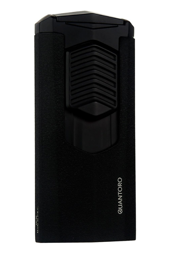TRZ1006,Quantoro 3 Torch Pürmüz Siyah Metal Puro Çakmağı